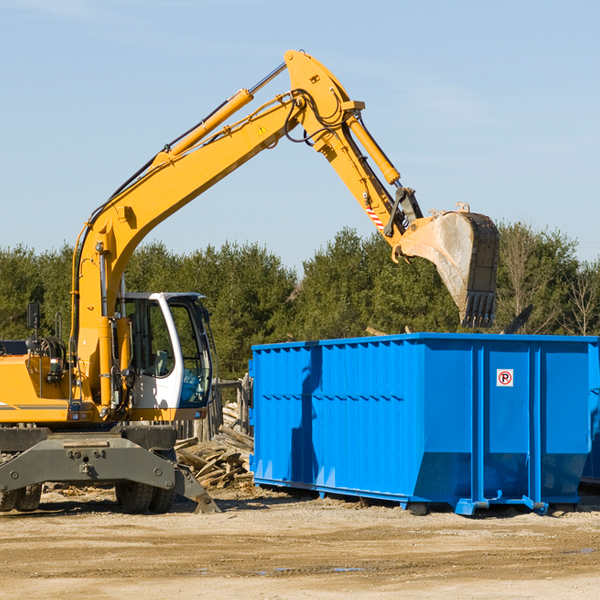 what size residential dumpster rentals are available in Clearview